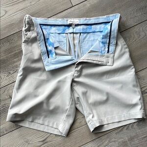 Peter Millar Gray Golf Shorts
